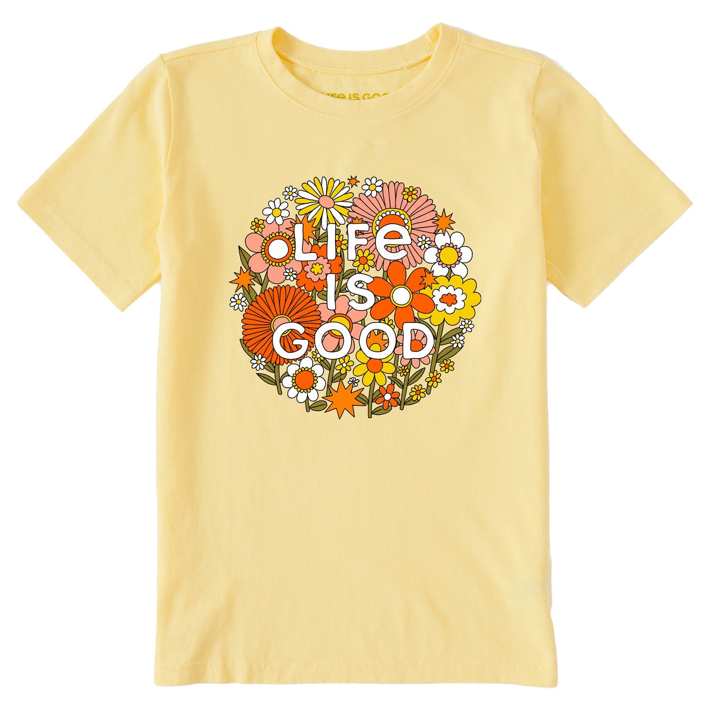 Kids Retro Flowerball Short Sleeve Crusher Tee