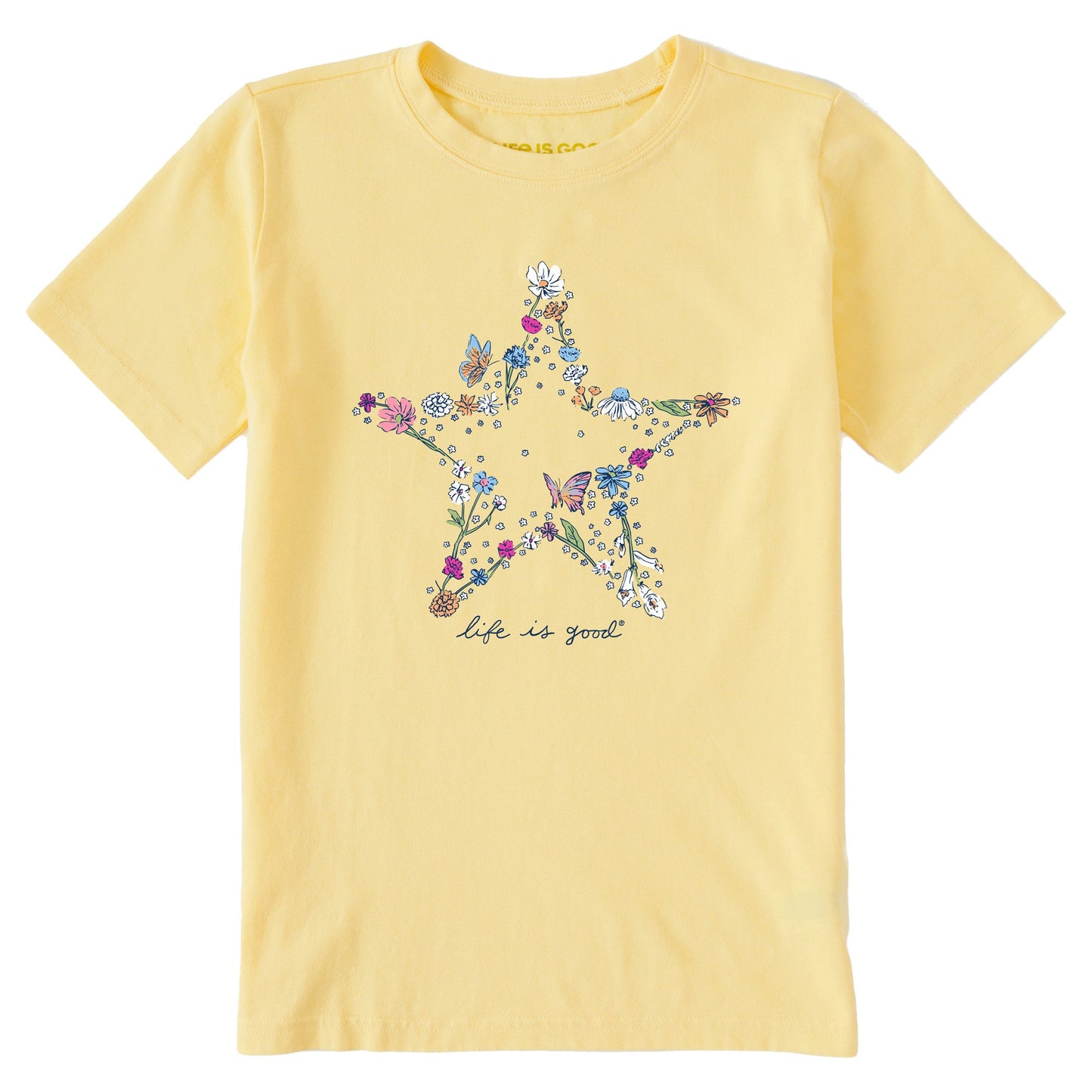 Kids Wildflower Star Short Sleeve Crusher Tee