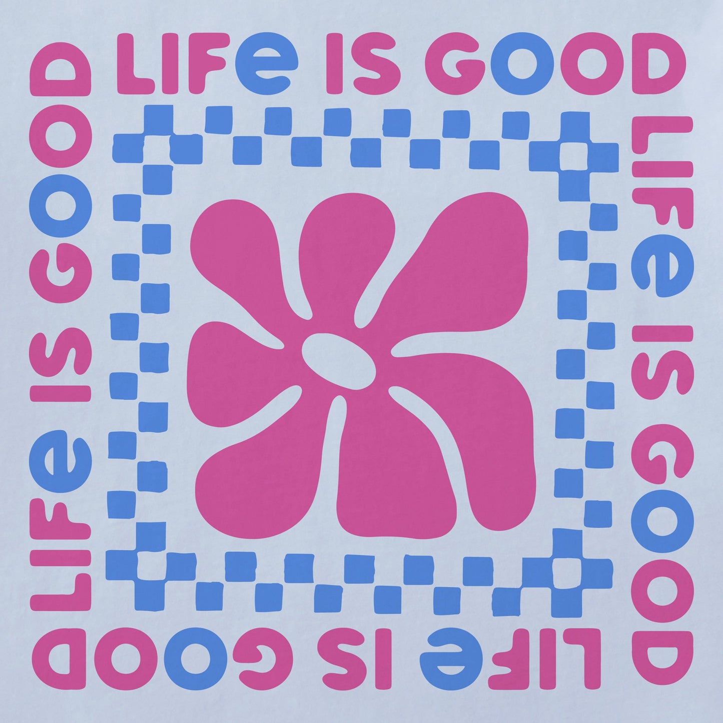 Women's Blobby Floral Square Short Sleeve Crusher Boxy Tee