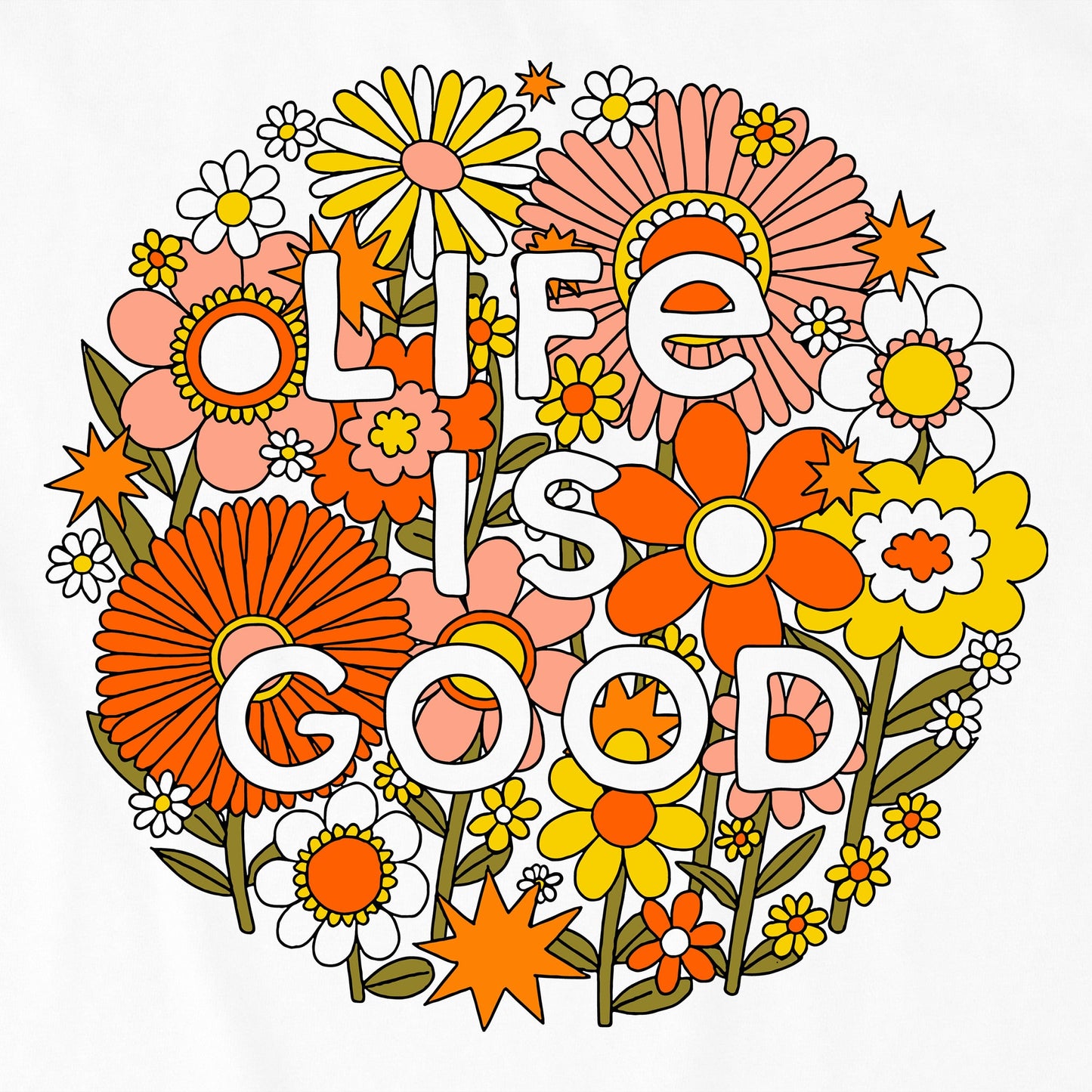 Women's Retro Flowerball Short Sleeve Crusher Boxy Tee