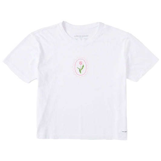 Women's Tulip Frame Short Sleeve Crusher Boxy Tee