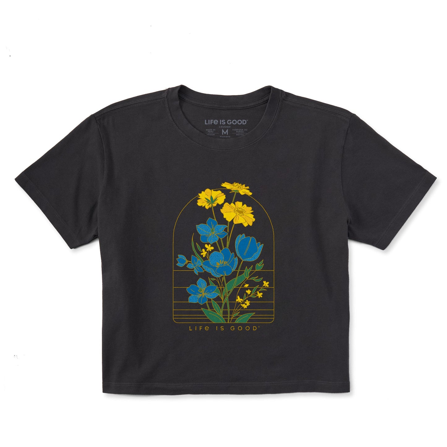 Women's Wild Bouquet Short Sleeve Crusher Boxy Tee