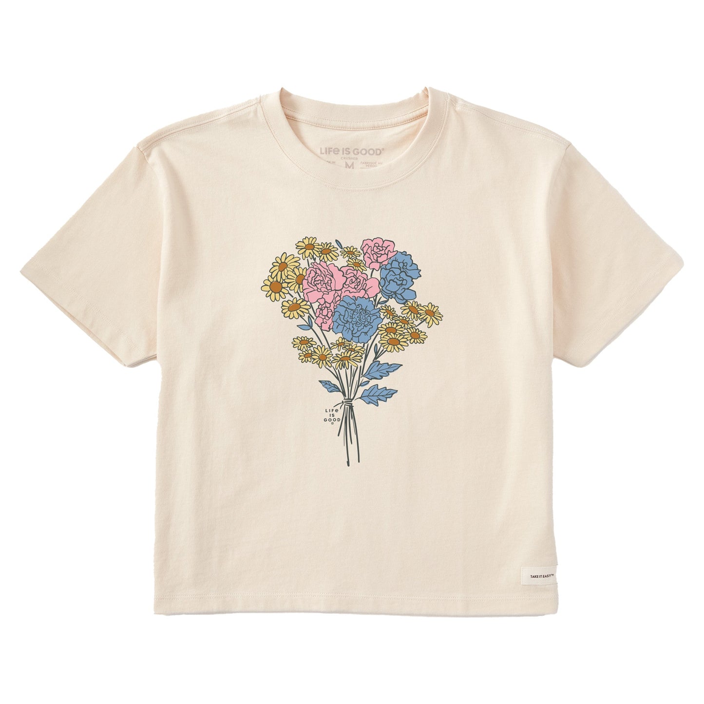 Women's Spring Bouquet Short Sleeve Crusher Boxy Tee