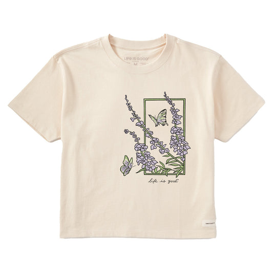 Women's Flower Frame Short Sleeve Crusher Boxy Tee