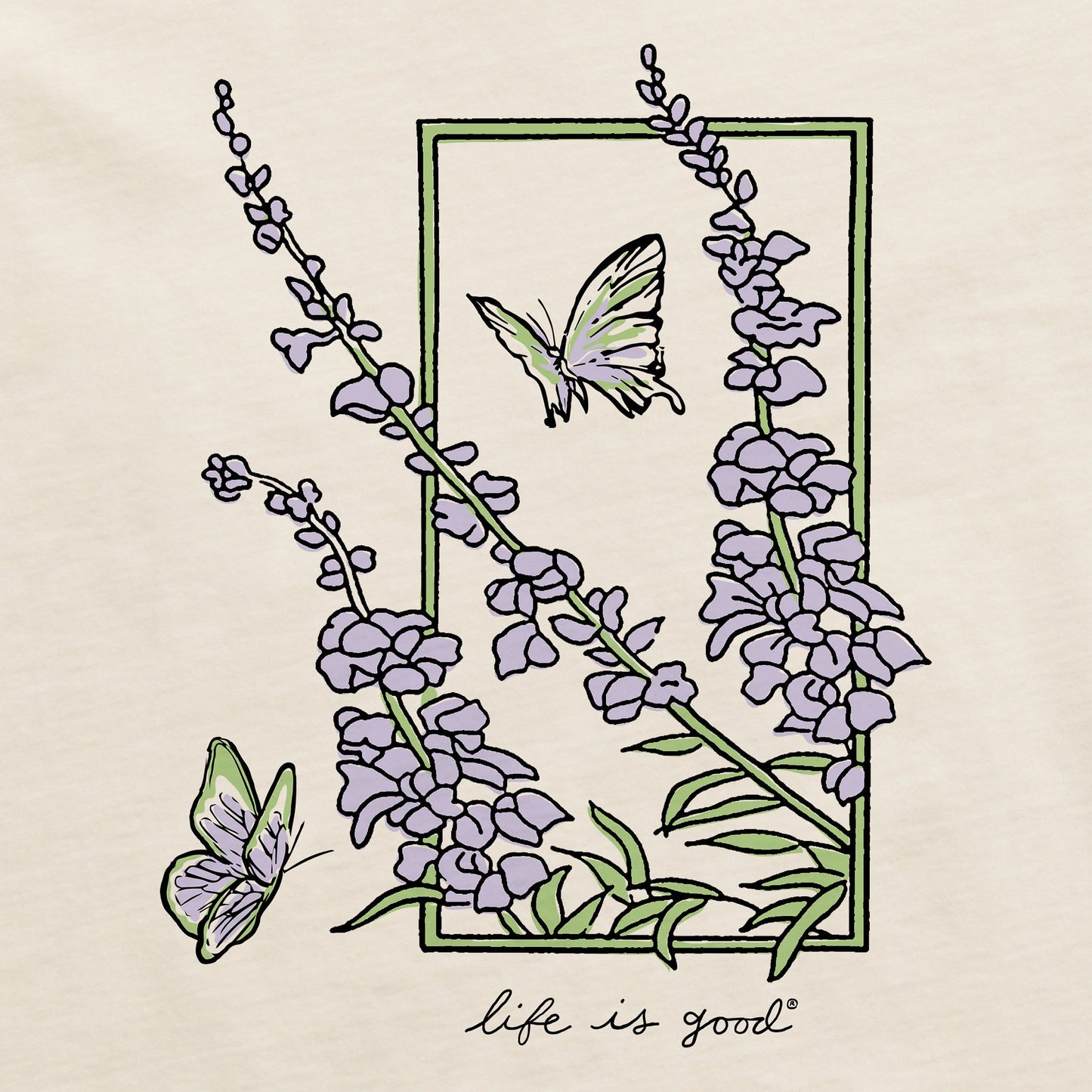 Women's Flower Frame Short Sleeve Crusher Boxy Tee