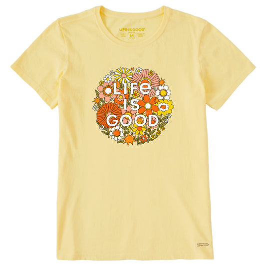 Women's Retro Flowerball Short Sleeve Tee