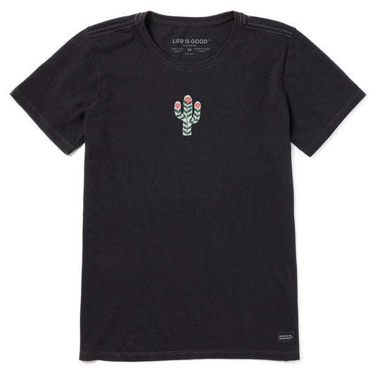 Women's Western Flower Cactus Short Sleeve Tee