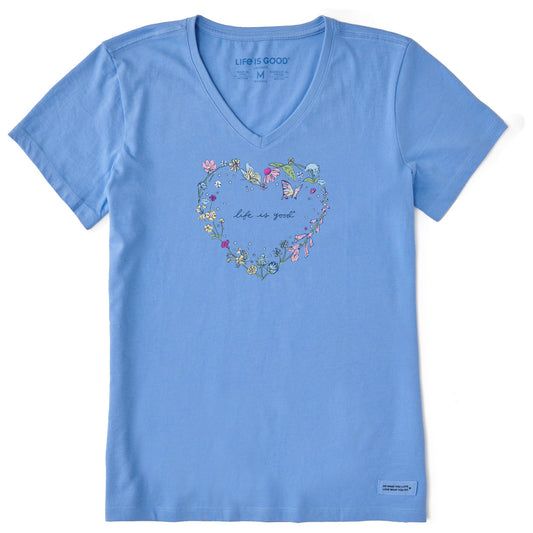 Women's Wildflower at Heart Short Sleeve Vee