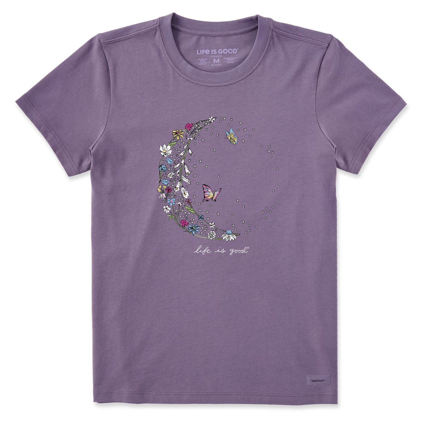 Women's Wildflower Crescent Short Sleeve Crusher Tee