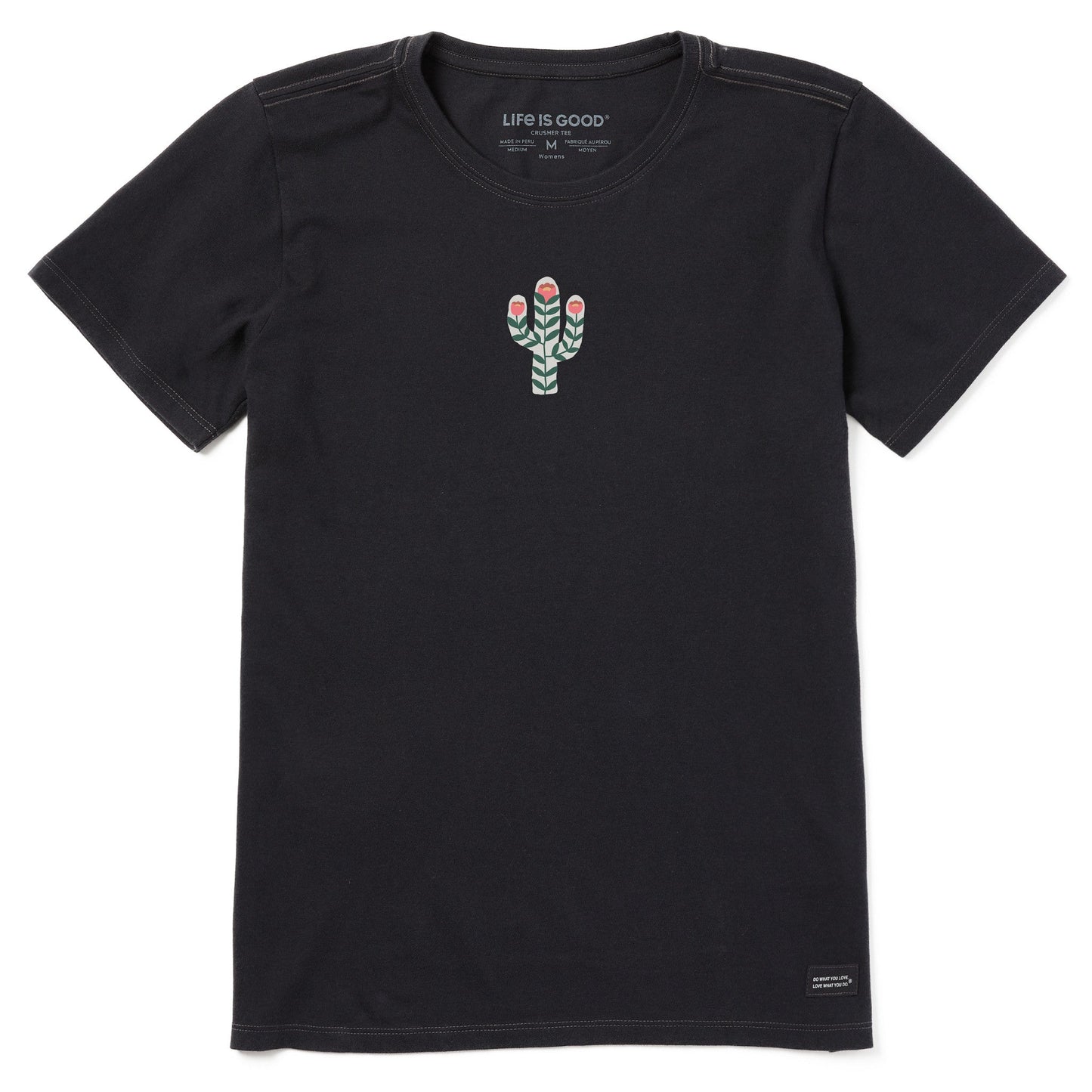 Women's Western Flower Cactus Short Sleeve Tee