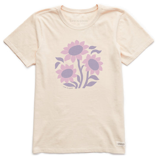Women's Sunflower Circle Short Sleeve Crusher Tee
