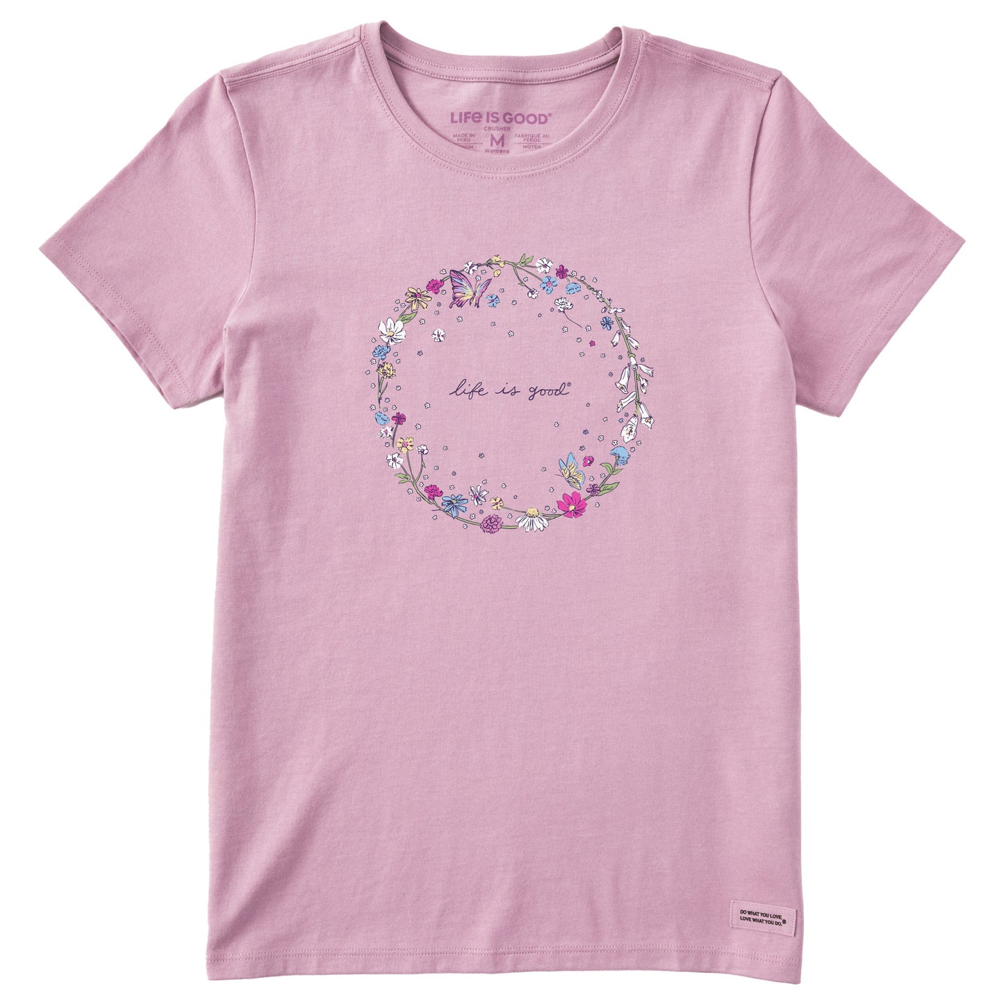 Women's Wildflower Circle Short Sleeve Crusher Tee