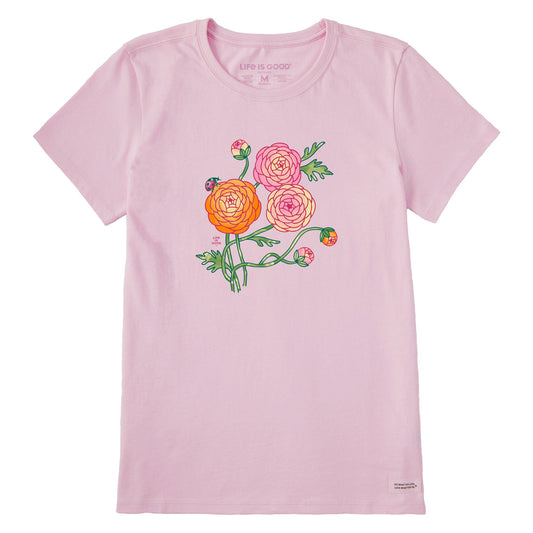 Women's Ranunculus Ladybug Short Sleeve Crusher Tee