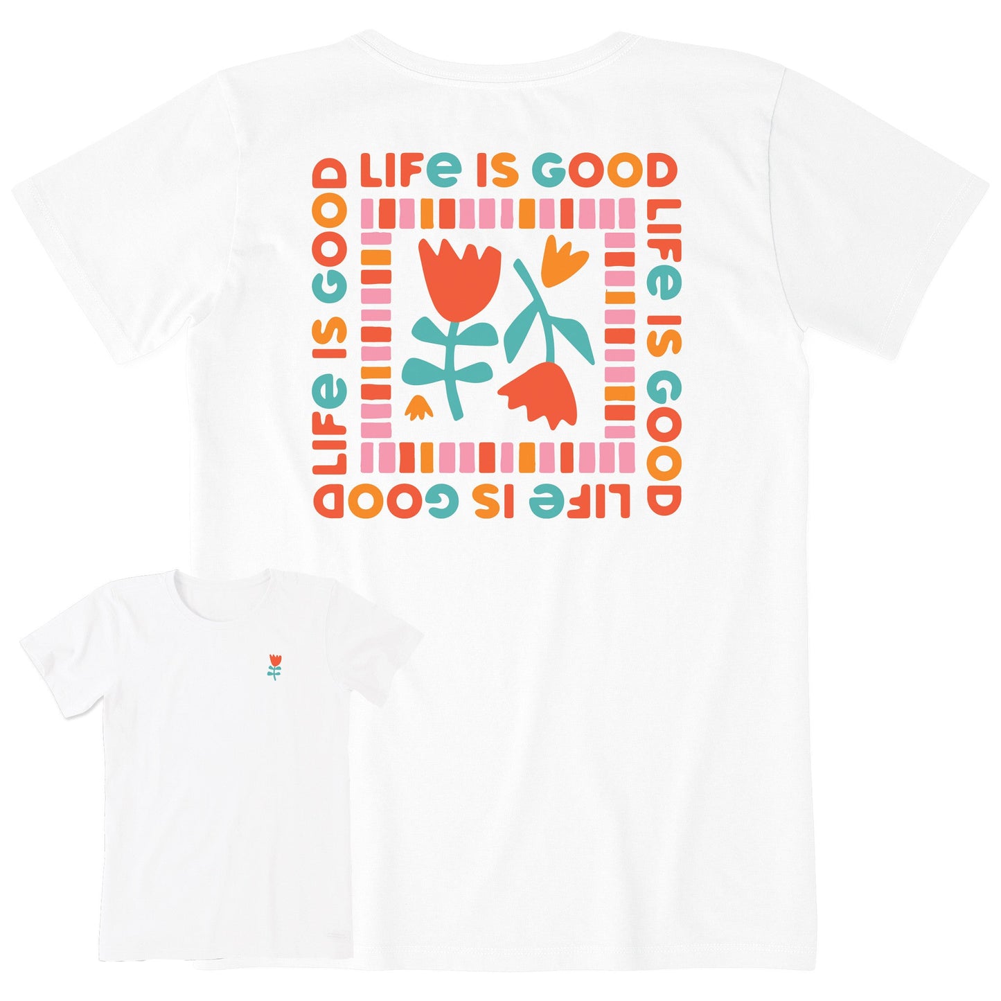 Women's Double Tulip Square Short Sleeve Tee