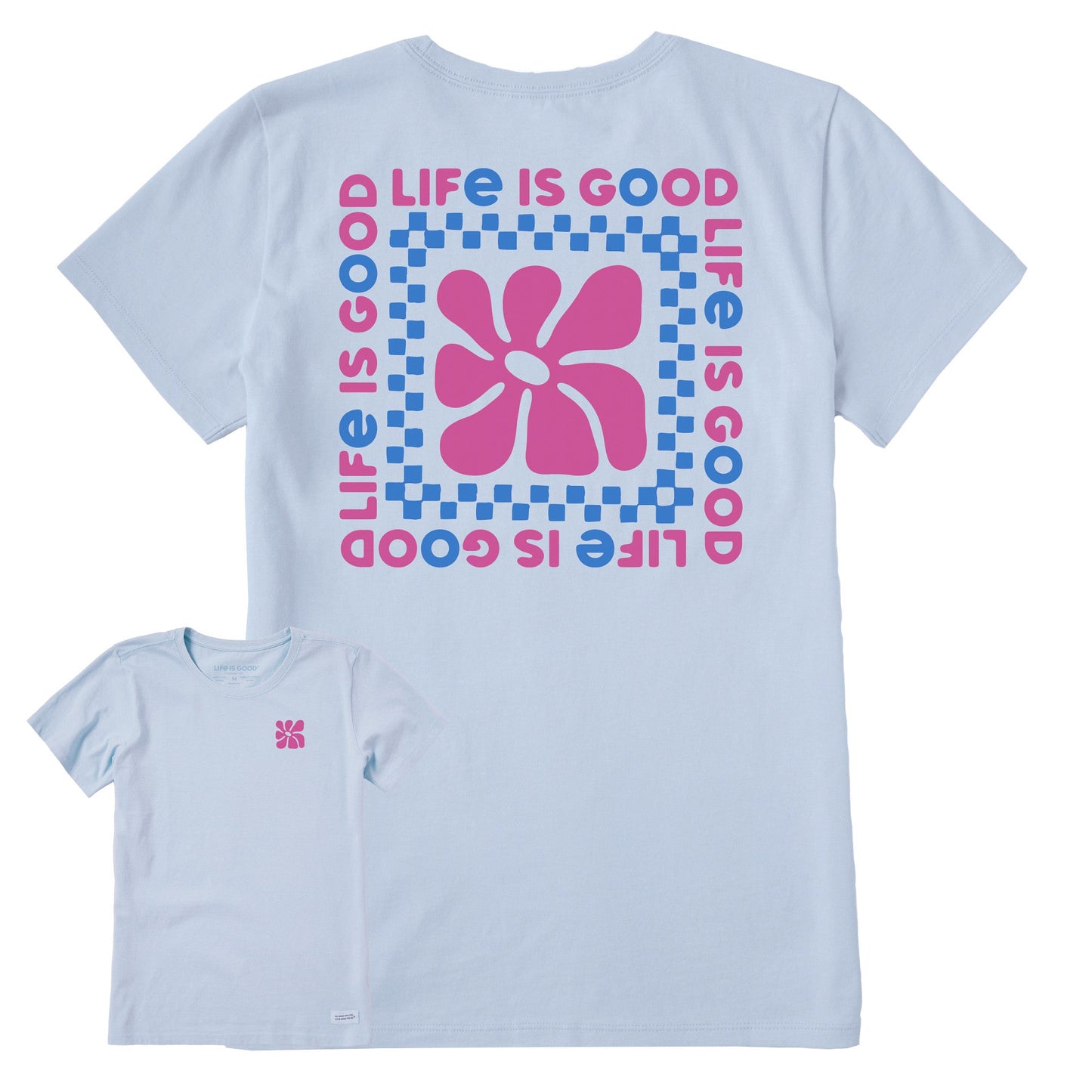 Women's Blobby Floral Square Short Sleeve Crusher Tee