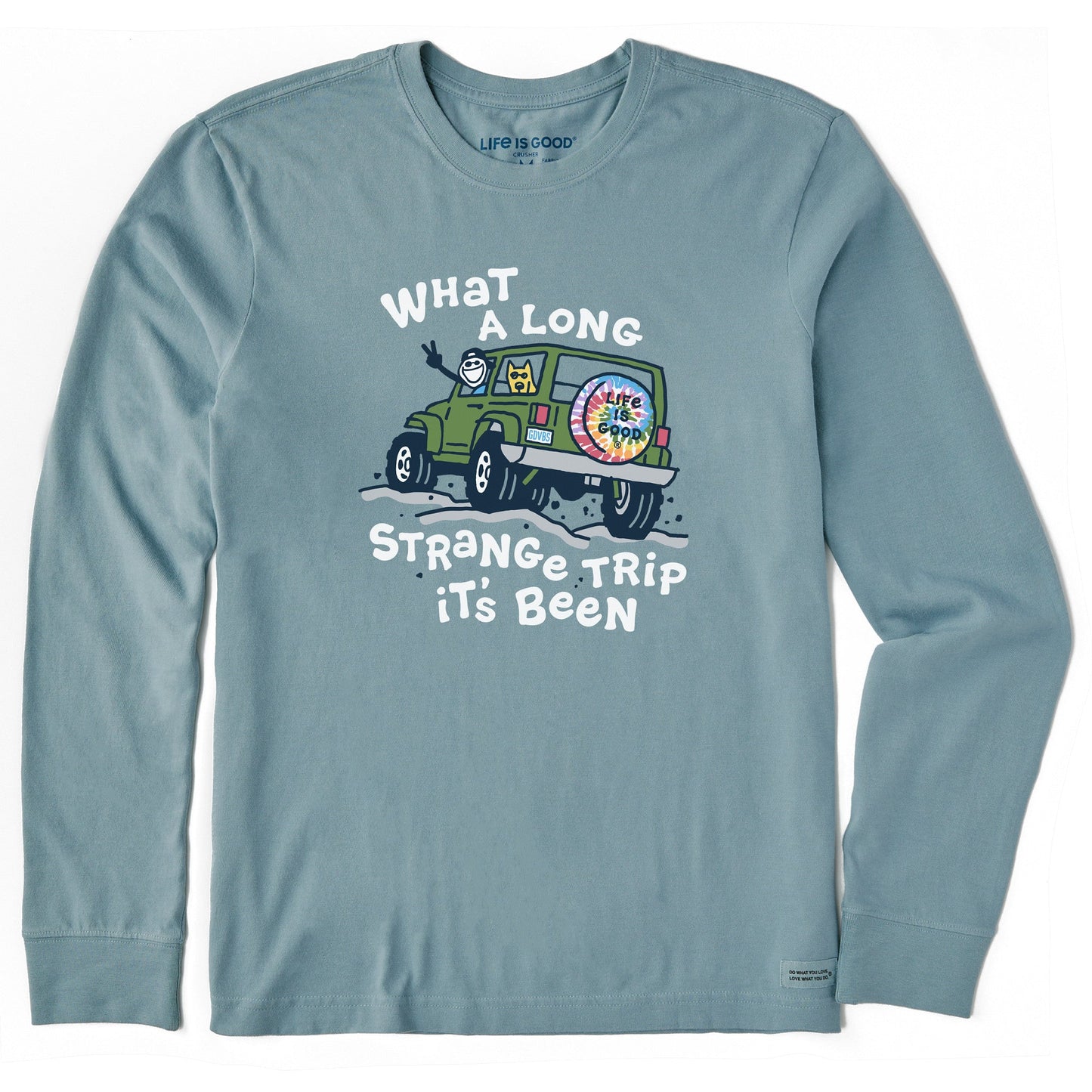 Men's Jake and Rocket Strange Trip Long Sleeve Crusher Tee