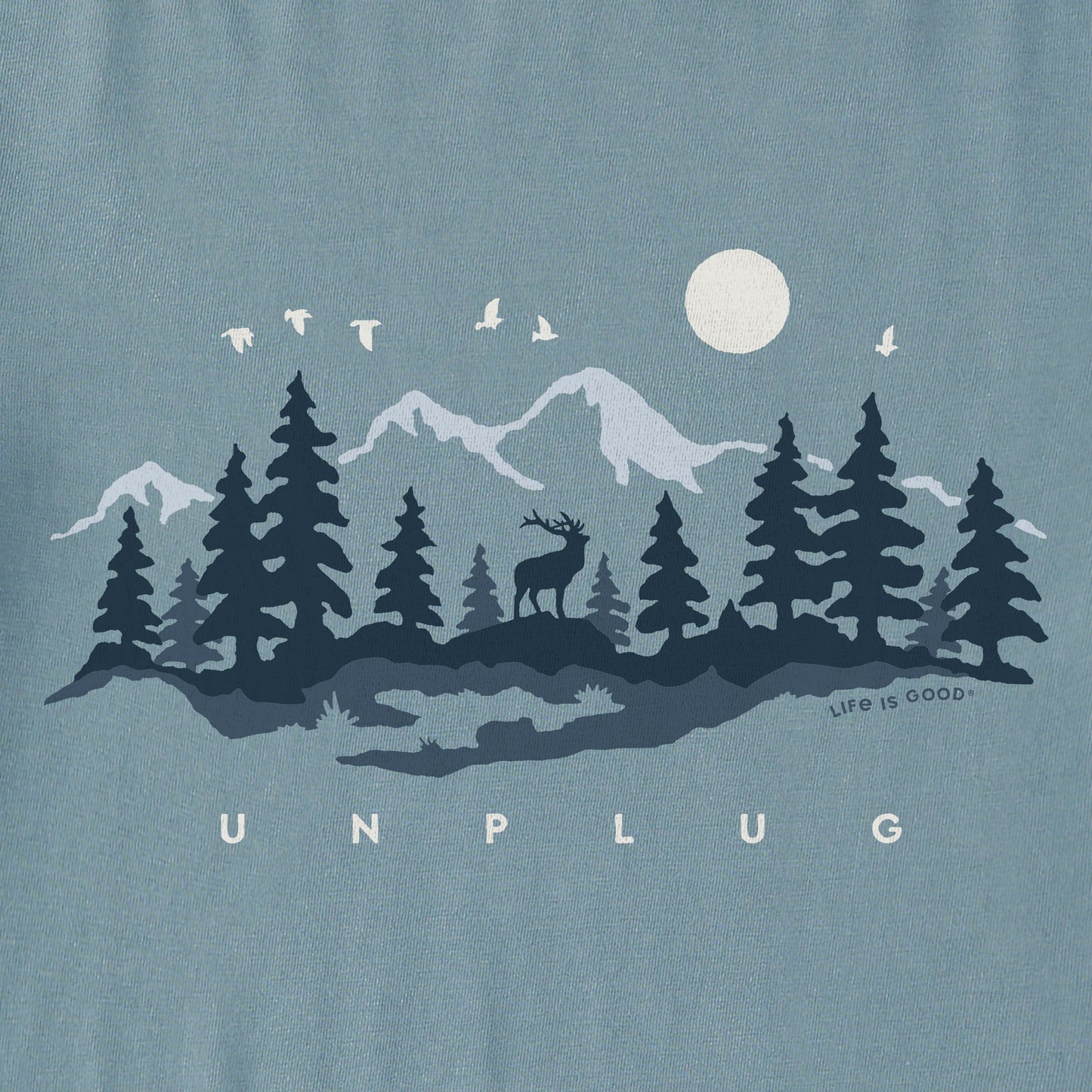 Men's Unplug in the Outdoors Long Sleeve Crusher Tee