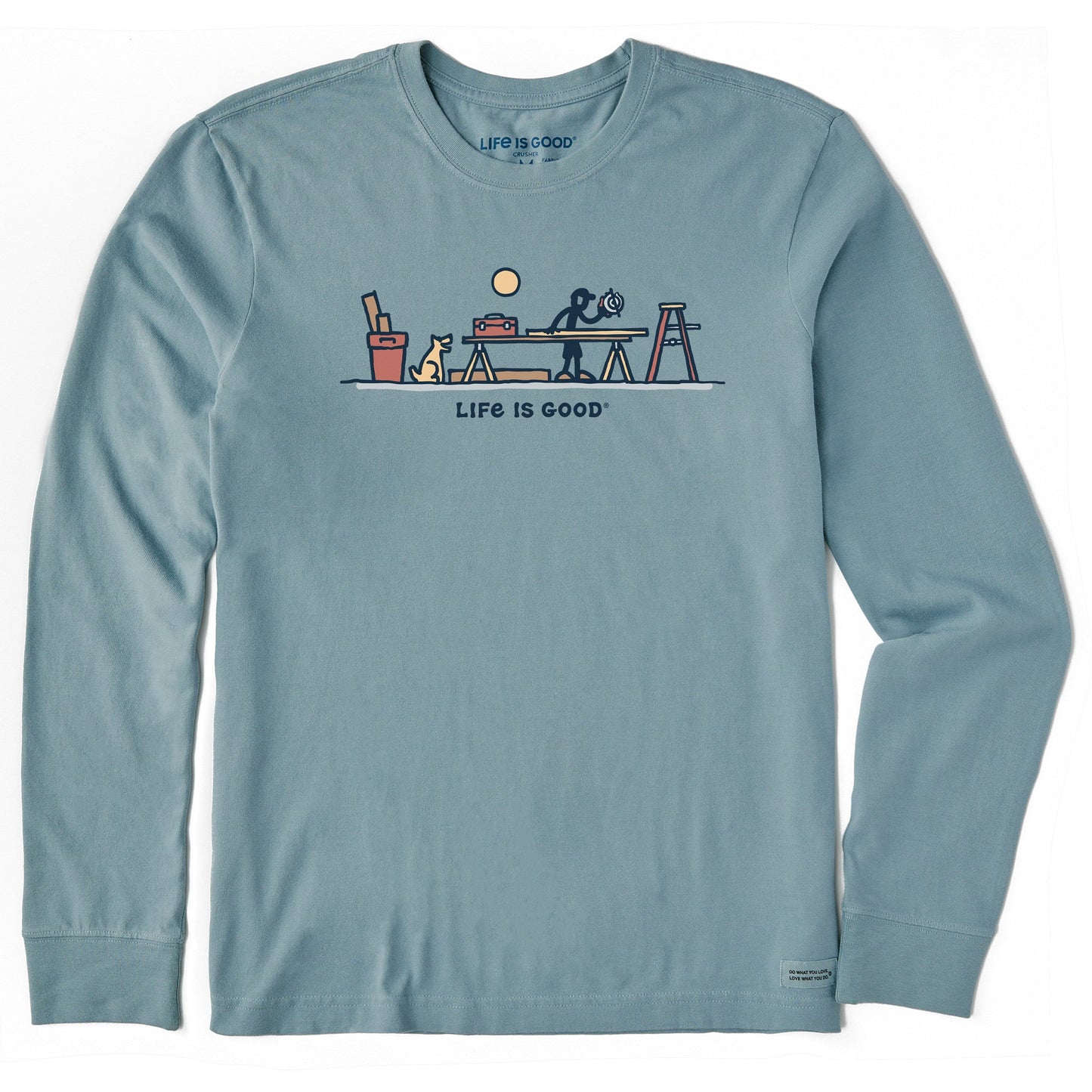 Men's Rocket & Jake Woodwork Vista Long Sleeve Crusher Tee
