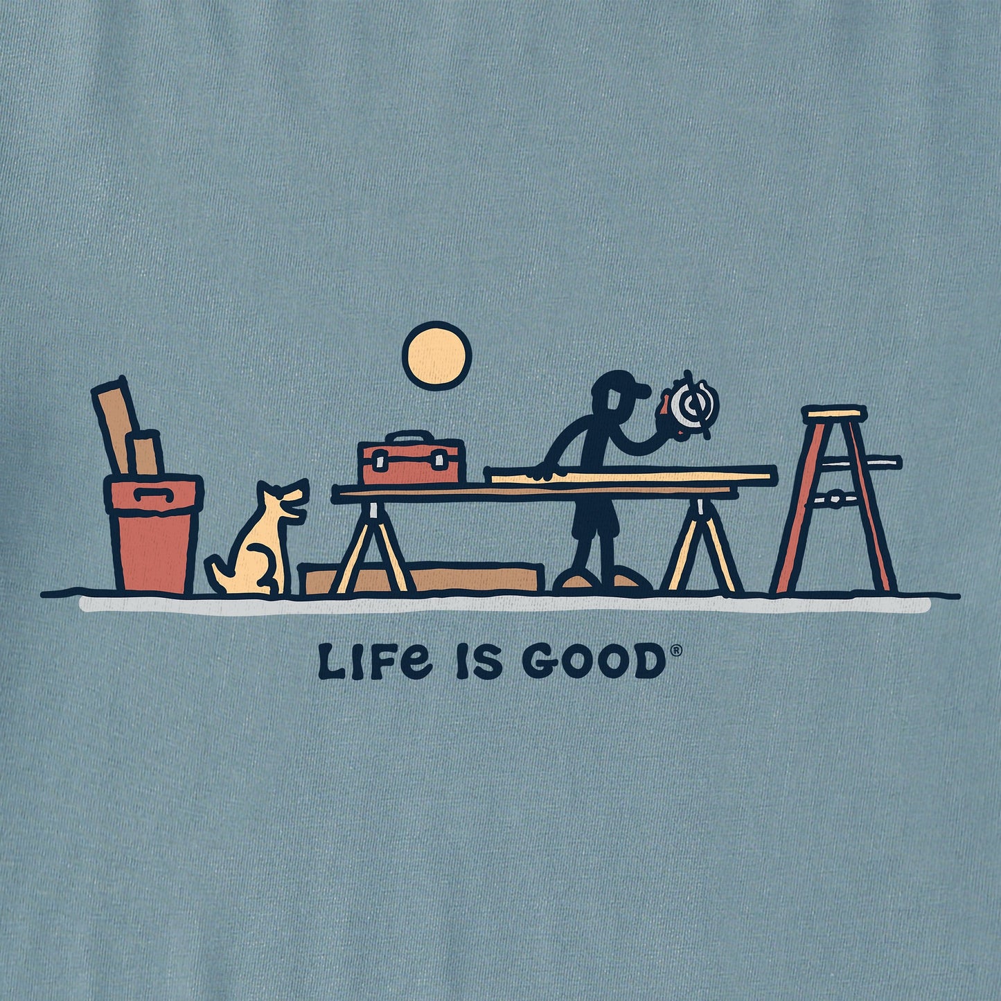 Men's Rocket & Jake Woodwork Vista Long Sleeve Crusher Tee