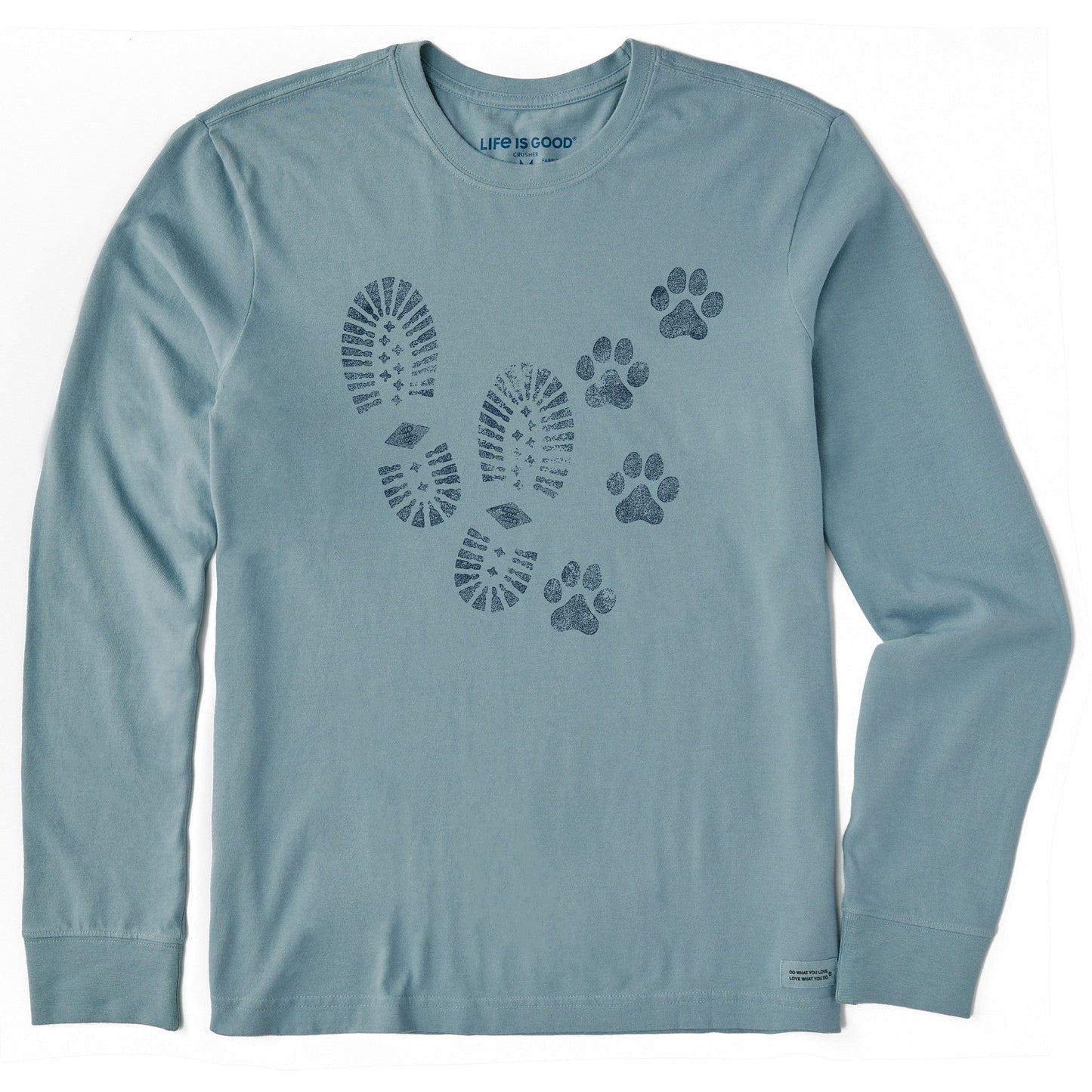 Men's Trails & Tails Long Sleeve Crusher Tee