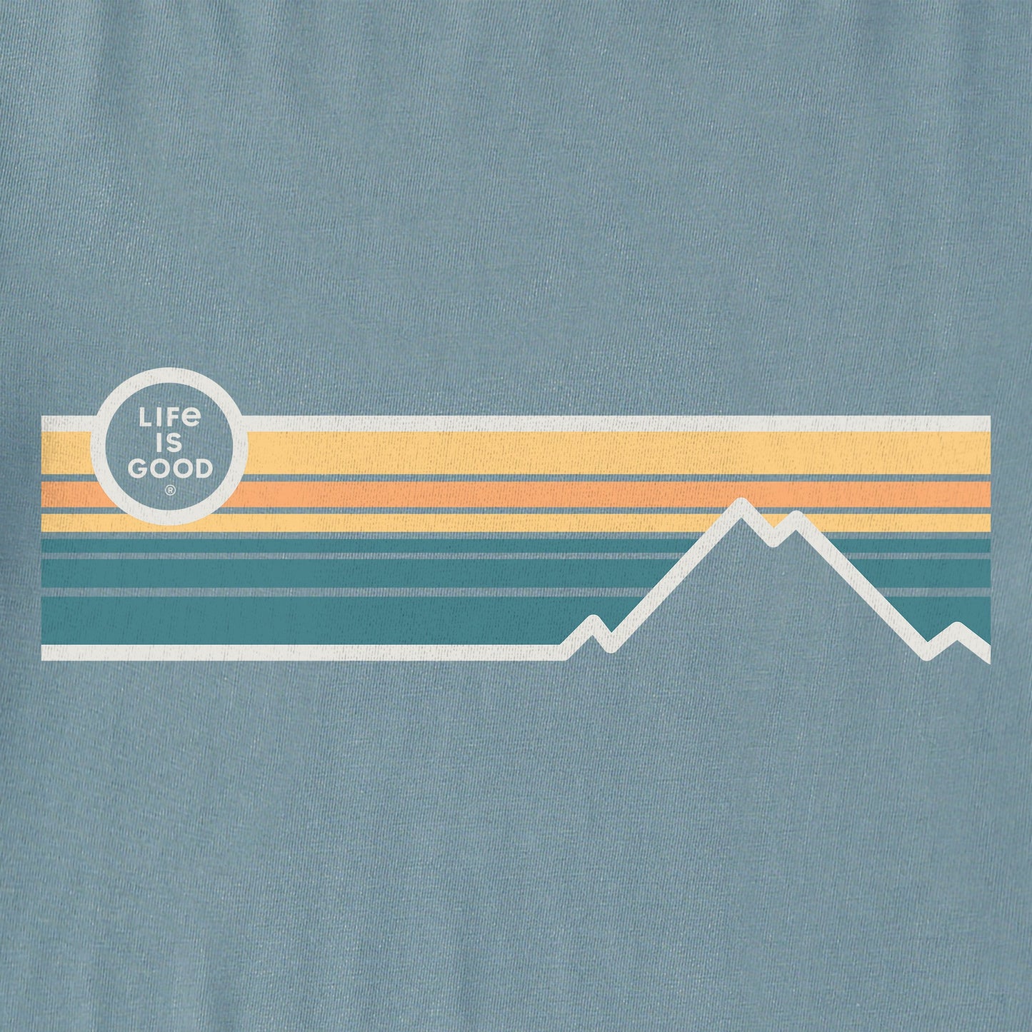 Men's Stripe Mountains Long Sleeve Crusher Tee