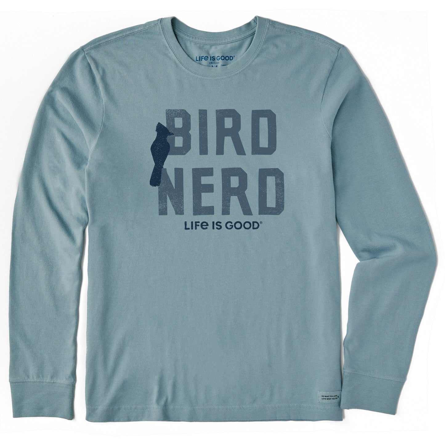 Men's Bird Nerd Long Sleeve Crusher Tee