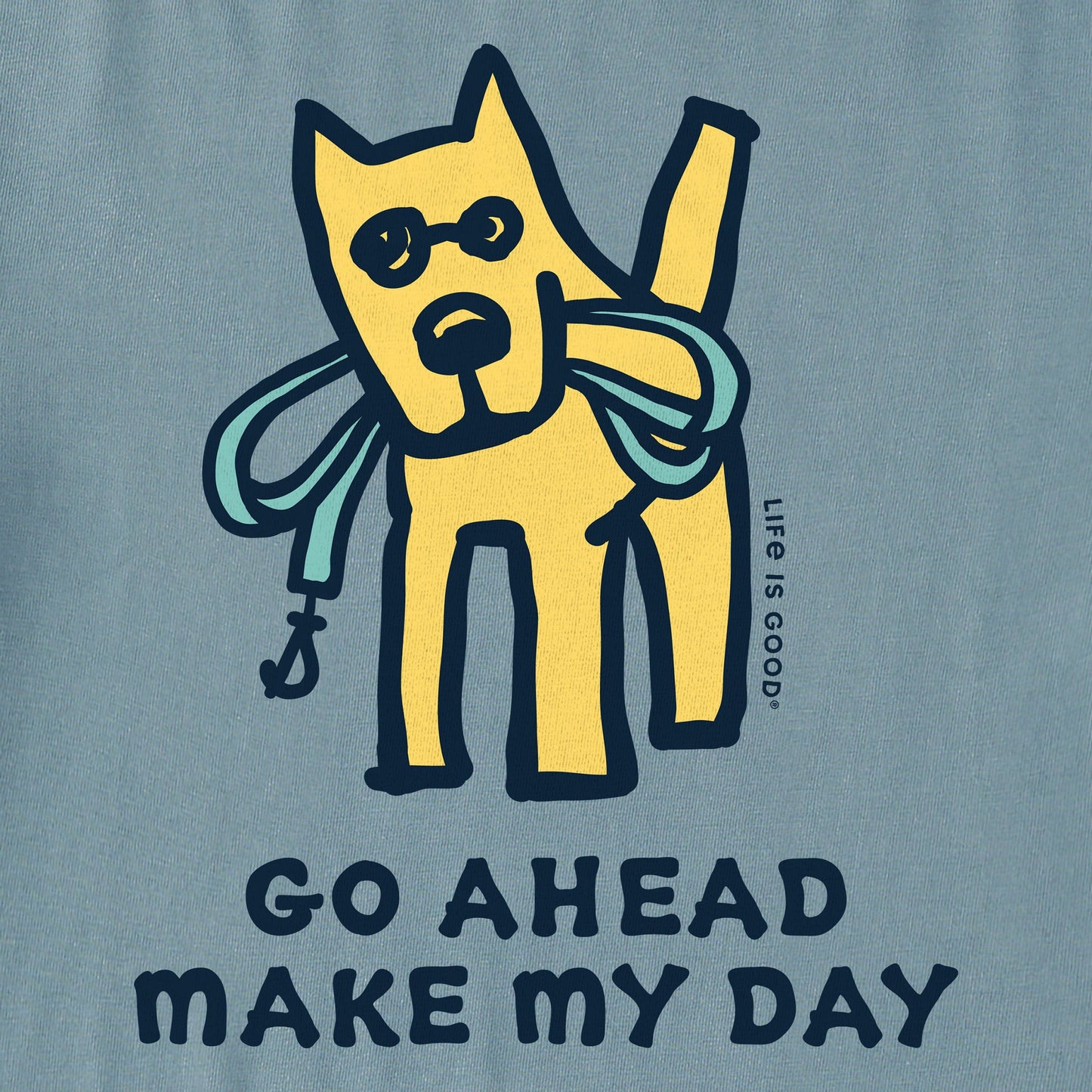 Men's Go Ahead Make My Day Long Sleeve Crusher Tee