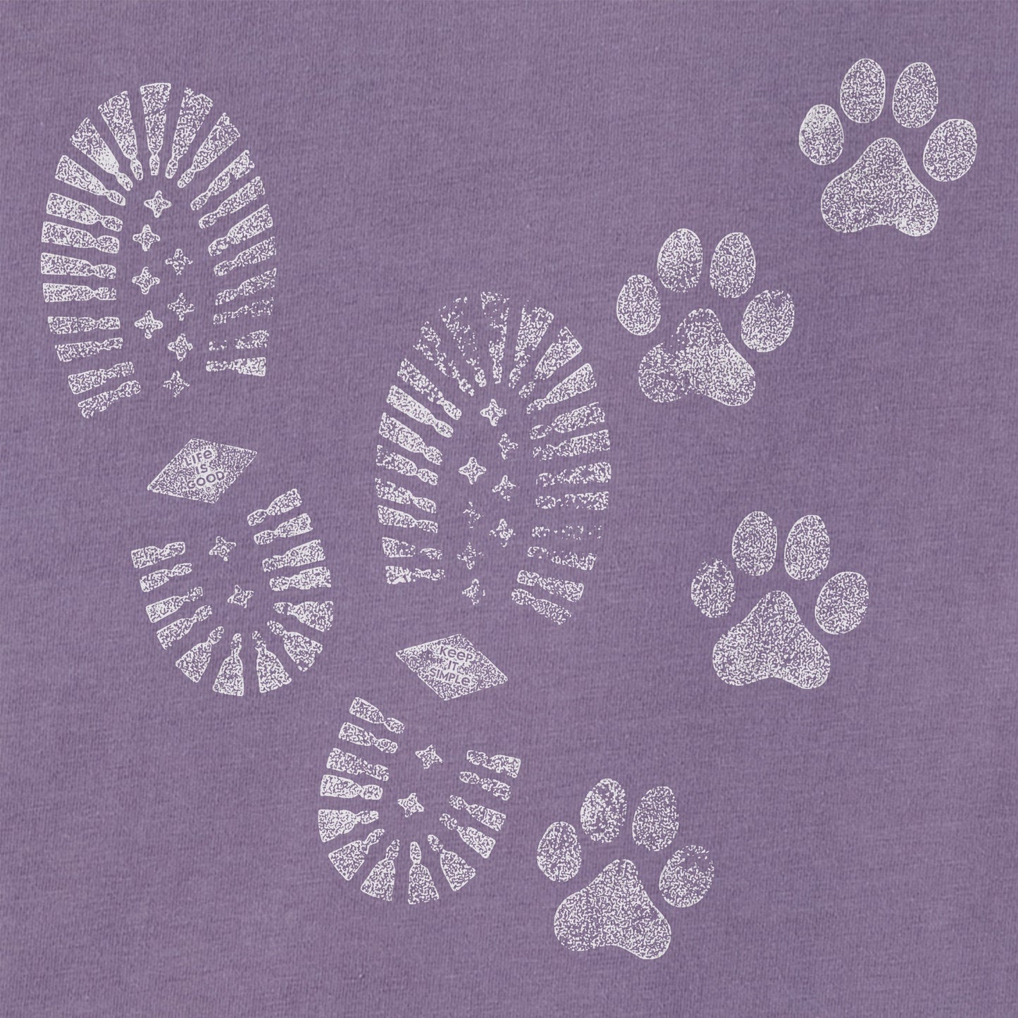 Women's Trails & Tails Long Sleeve Crusher Vee