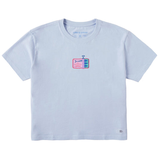 Women's Sardine Tin Short Sleeve Crusher Boxy Tee