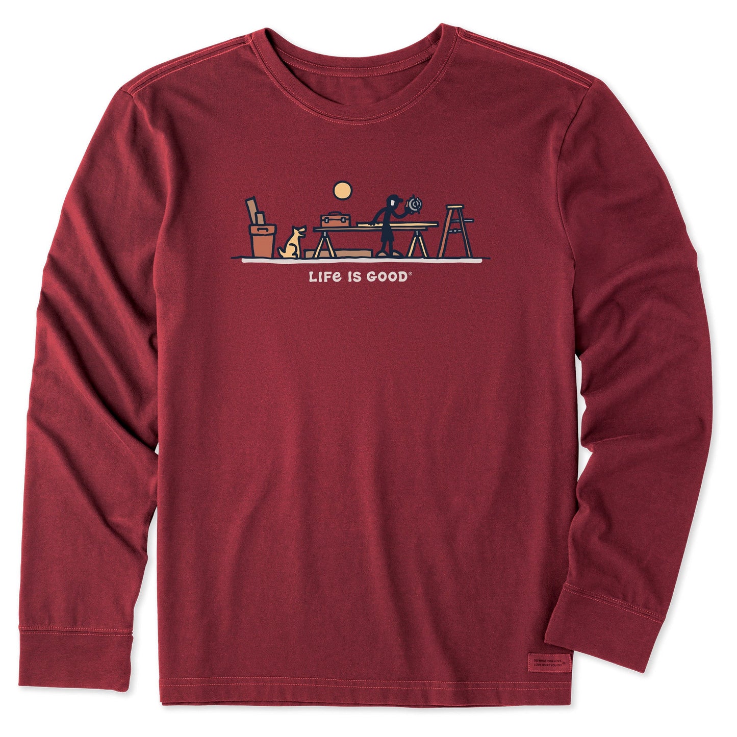 Men's Rocket & Jake Woodwork Vista Long Sleeve Crusher Tee