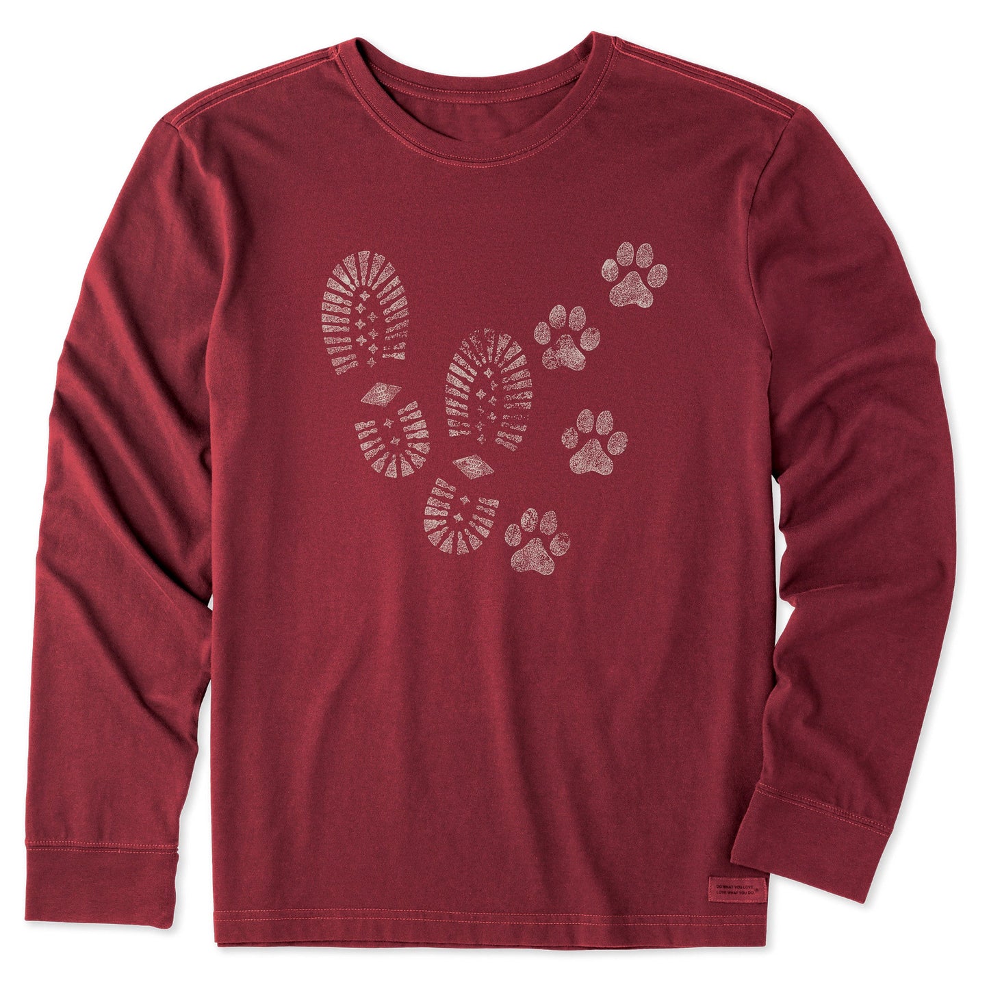 Men's Trails & Tails Long Sleeve Crusher Tee