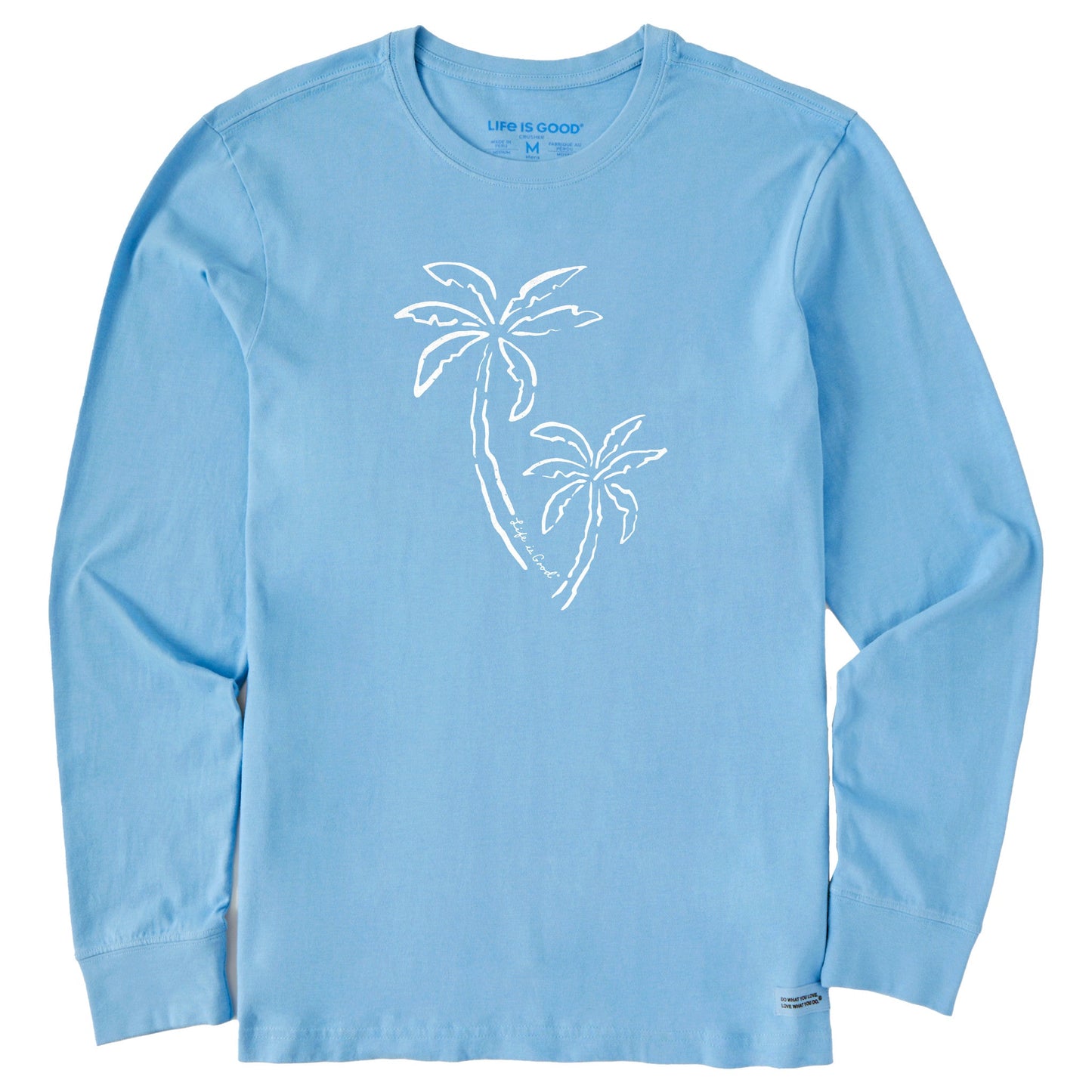 Men's Two Simple Palms Long Sleeve Crusher Tee