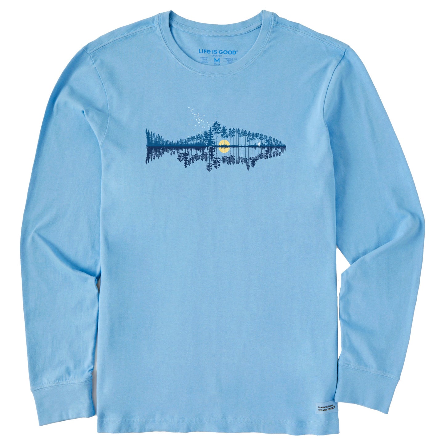 Men's Fishscape Long Sleeve Crusher Tee