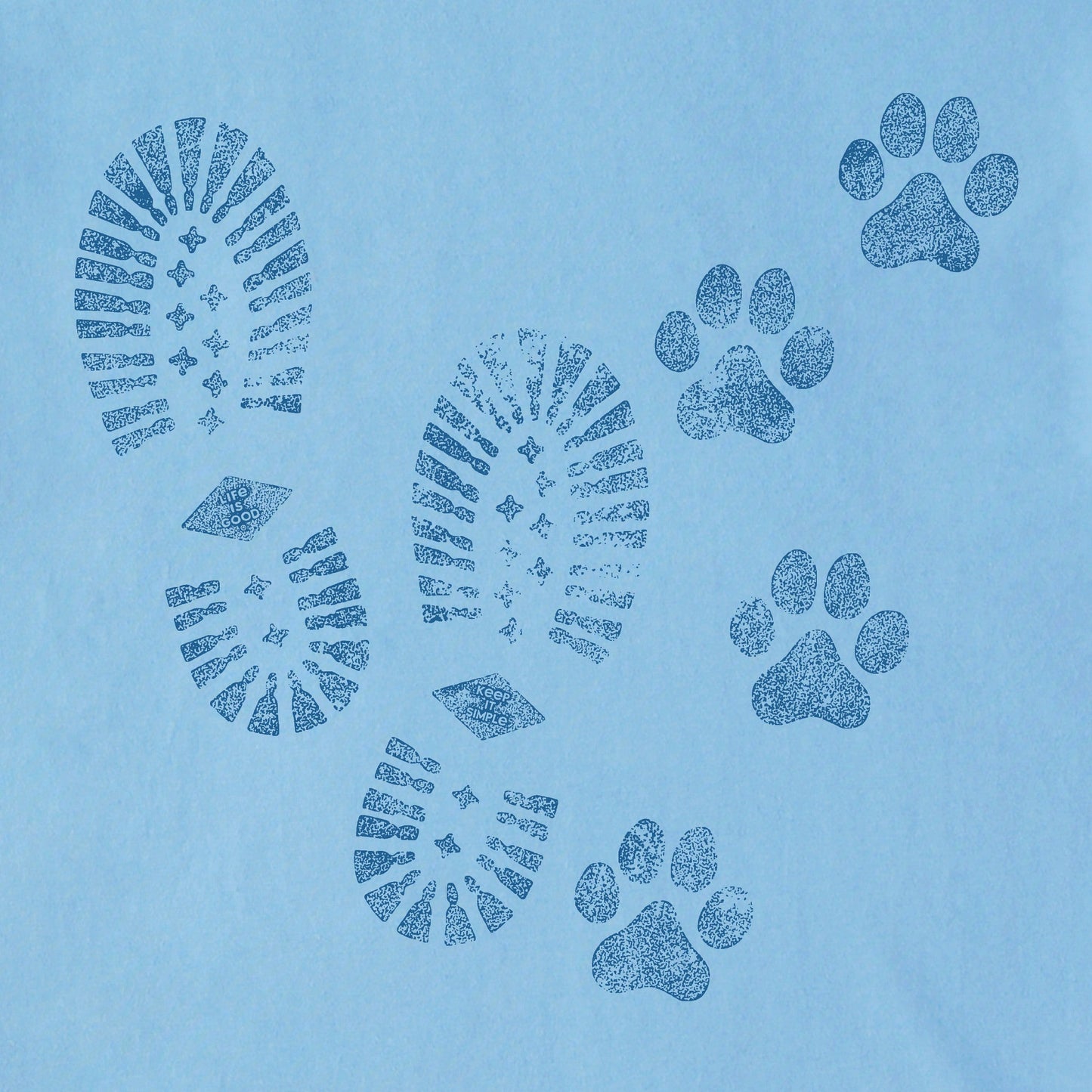 Men's Trails & Tails Long Sleeve Crusher Tee