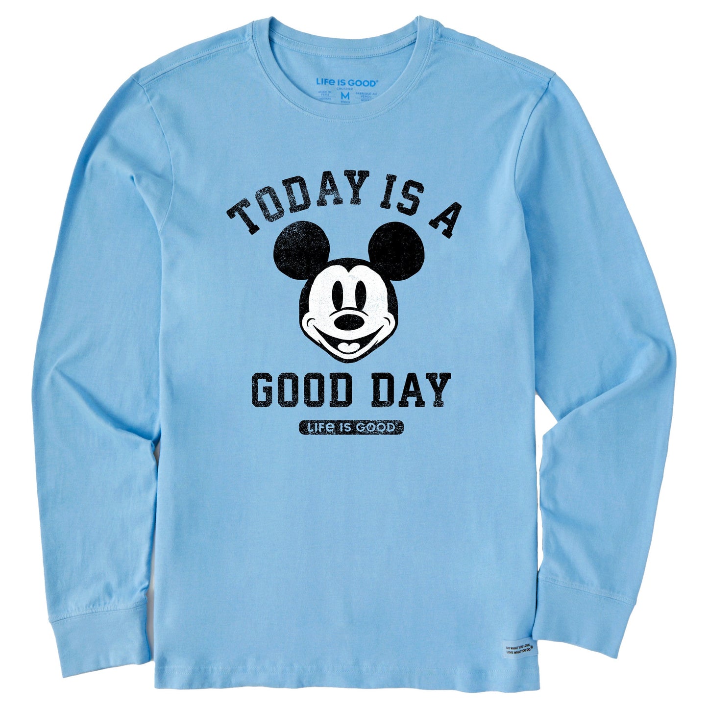 Men's Steamboat Willie Good Day Long Sleeve Crusher Tee