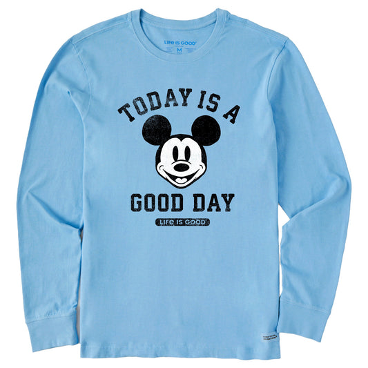 Men's Steamboat Willie Good Day Long Sleeve Crusher Tee