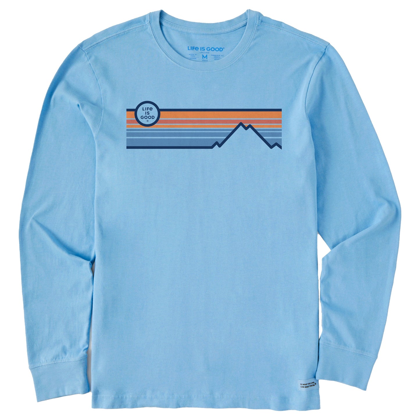 Men's Stripe Mountains Long Sleeve Crusher Tee