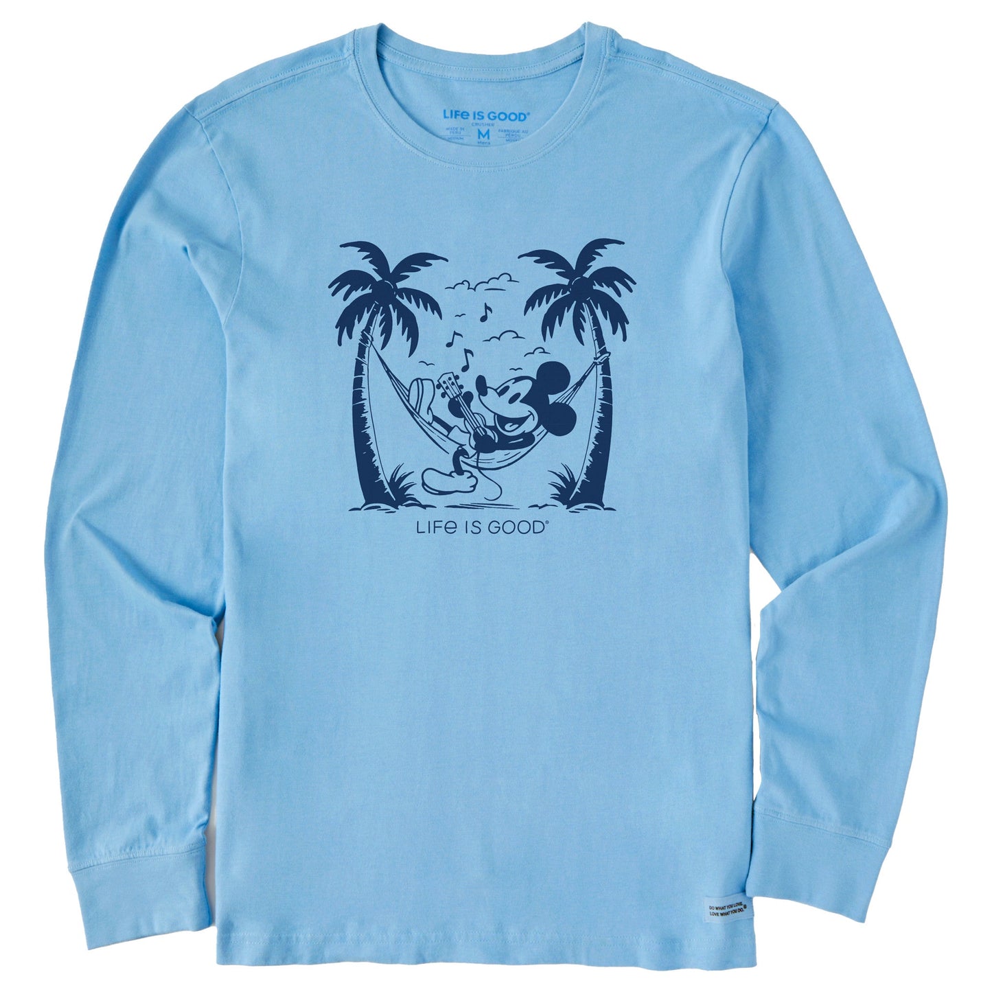 Men's Steamboat Willie Hammock Jammin Long Sleeve Crusher Tee