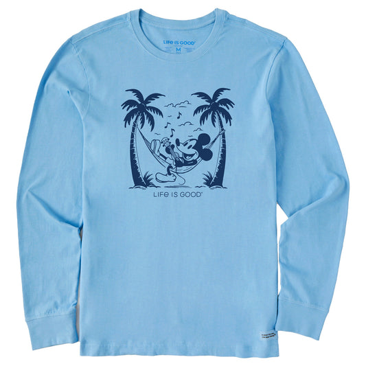 Men's Steamboat Willie Hammock Jammin Long Sleeve Crusher Tee