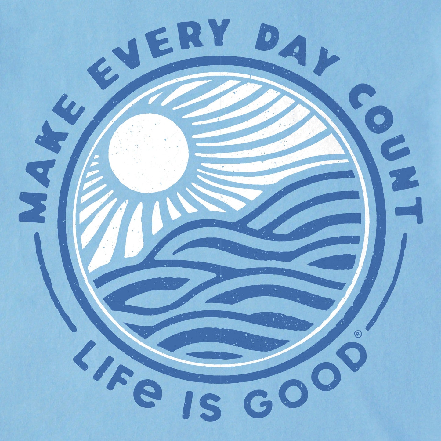 Men's Make Every Day Count Sunset Long Sleeve Crusher Tee