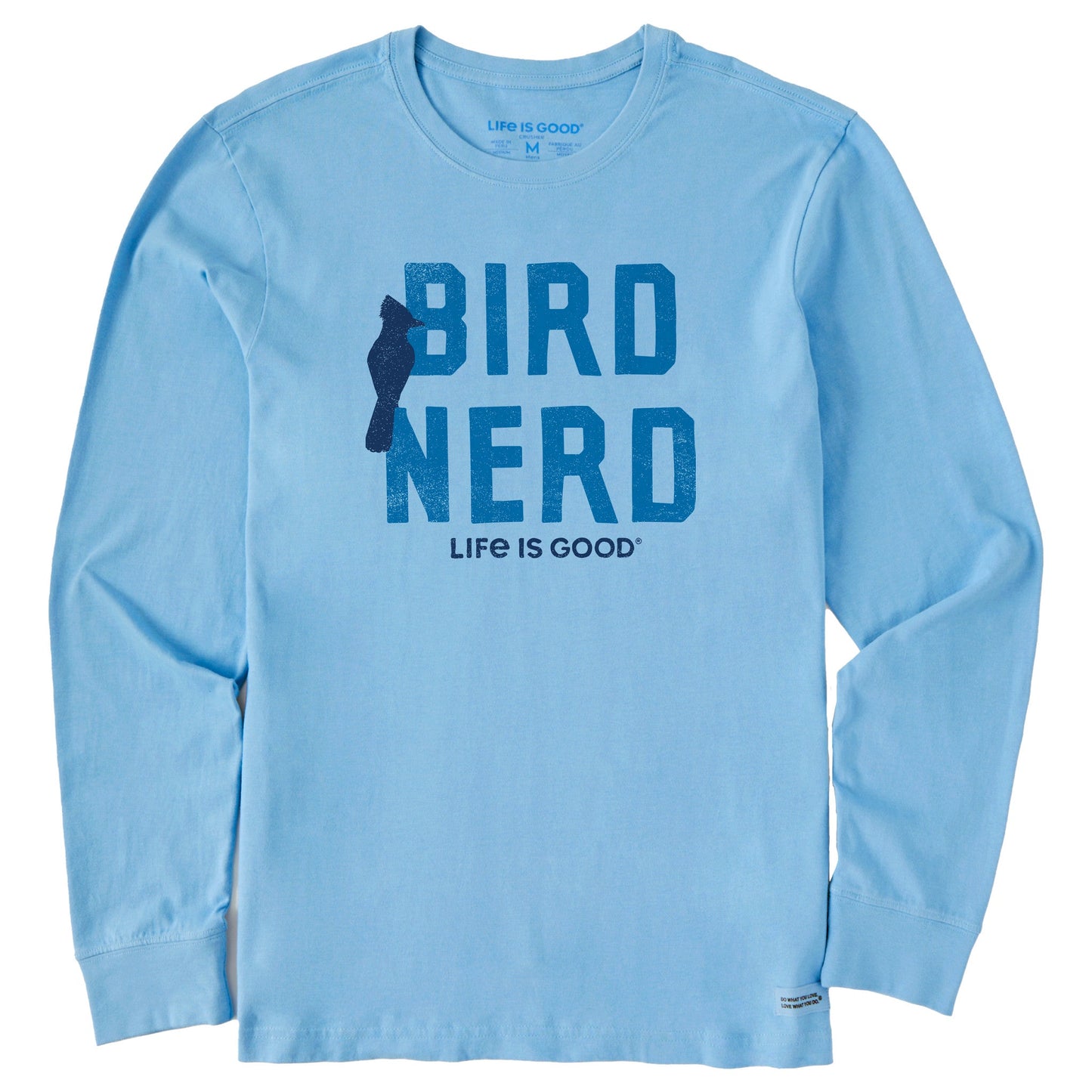 Men's Bird Nerd Long Sleeve Crusher Tee