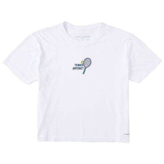 Women's Tennis Anyone Short Sleeve Crusher Boxy Tee