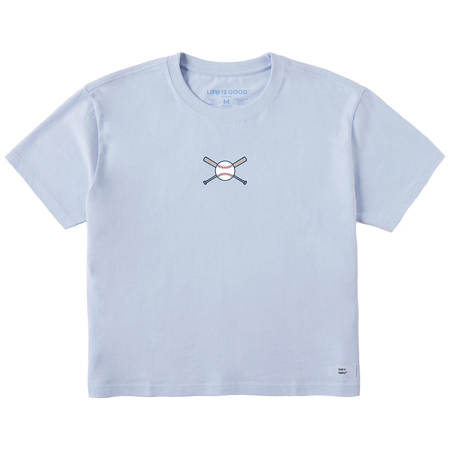 Women's Baseball Graphic Short Sleeve Crusher Boxy Tee