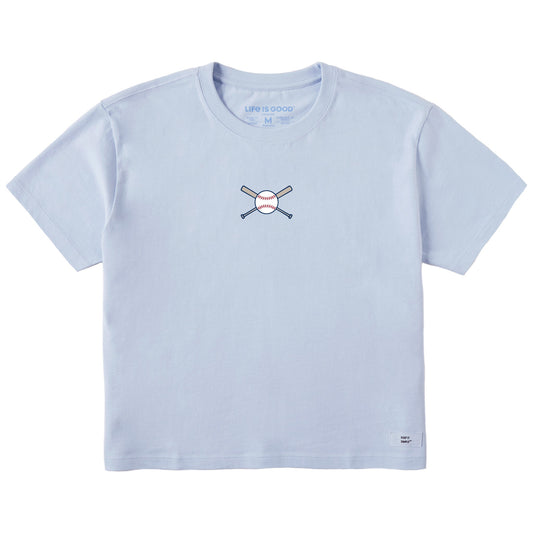 Women's Baseball Graphic Short Sleeve Crusher Boxy Tee