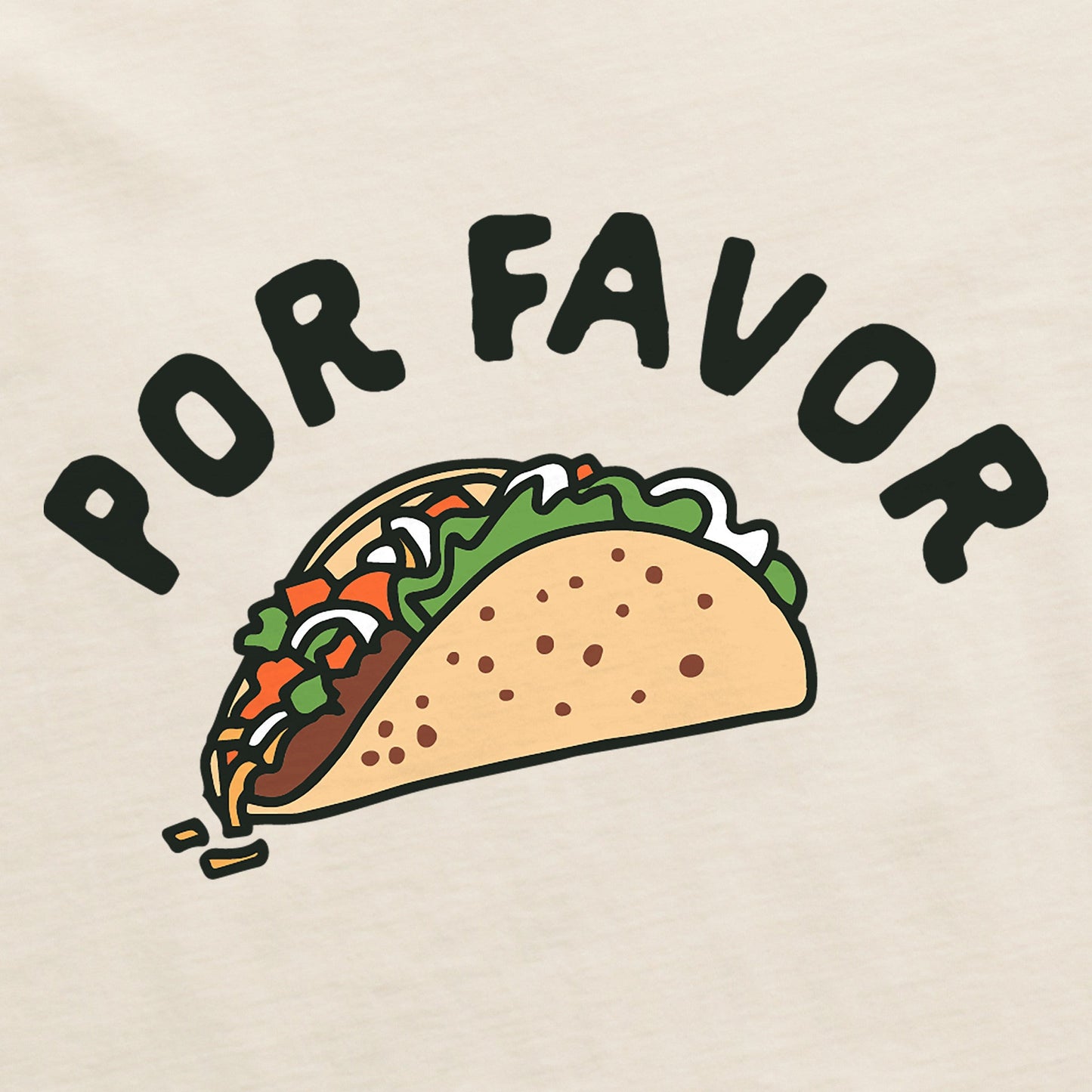 Women's Por Favor Taco Short Sleeve Crusher Boxy Tee