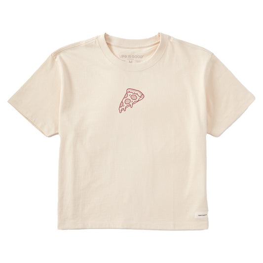 Women's Pizza Short Sleeve Crusher Boxy Tee