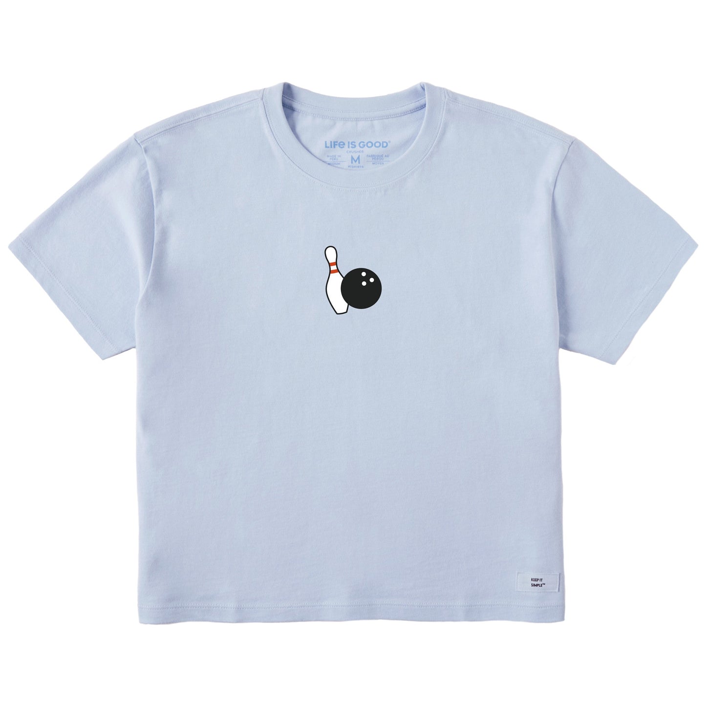 Women's Spare Me Pins Short Sleeve Crusher Boxy Tee