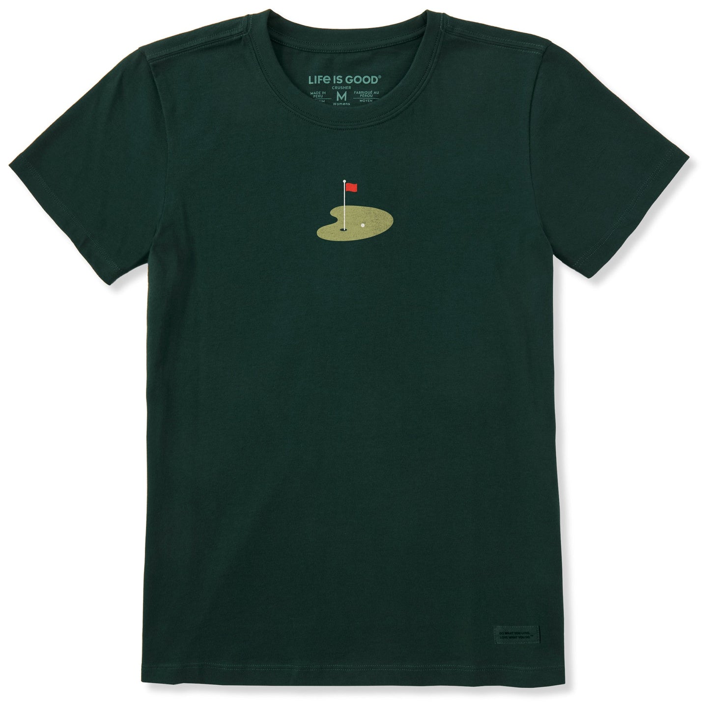 Women's Golf Green Short Sleeve Crusher Tee