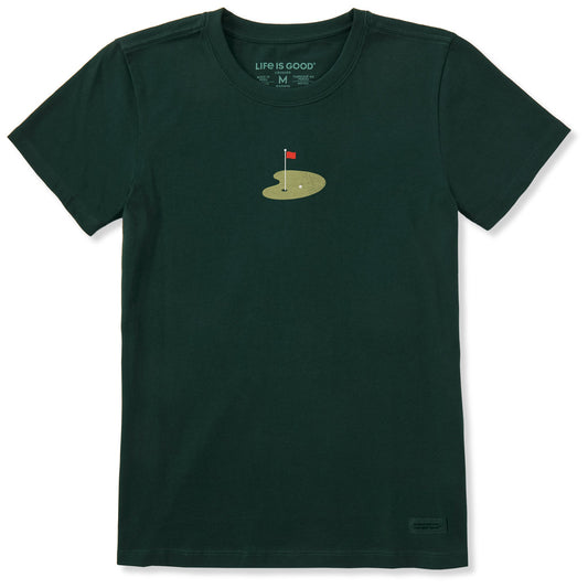 Women's Golf Green Short Sleeve Crusher Tee