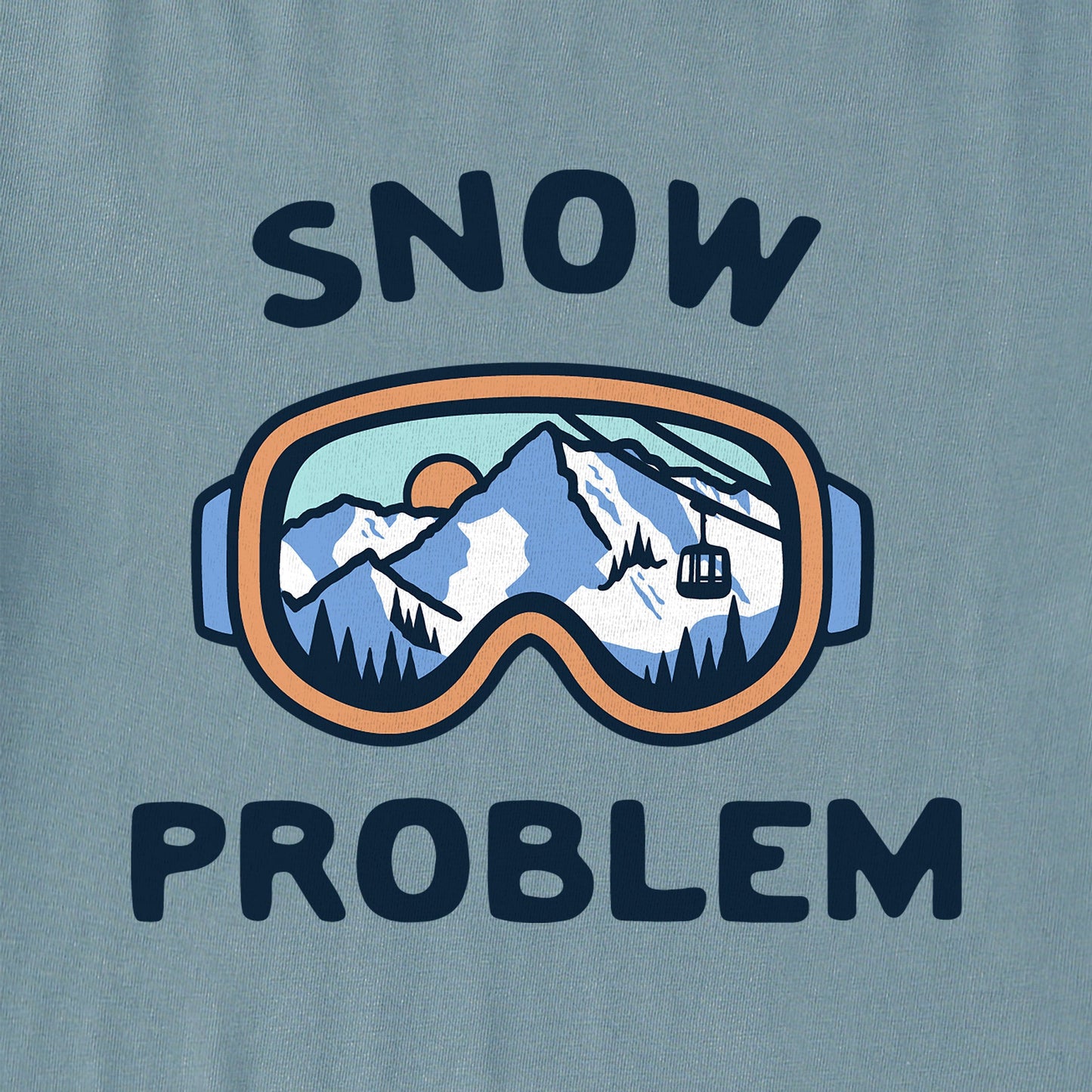 Women's Snow Problem Goggles Short Sleeve Crusher Tee